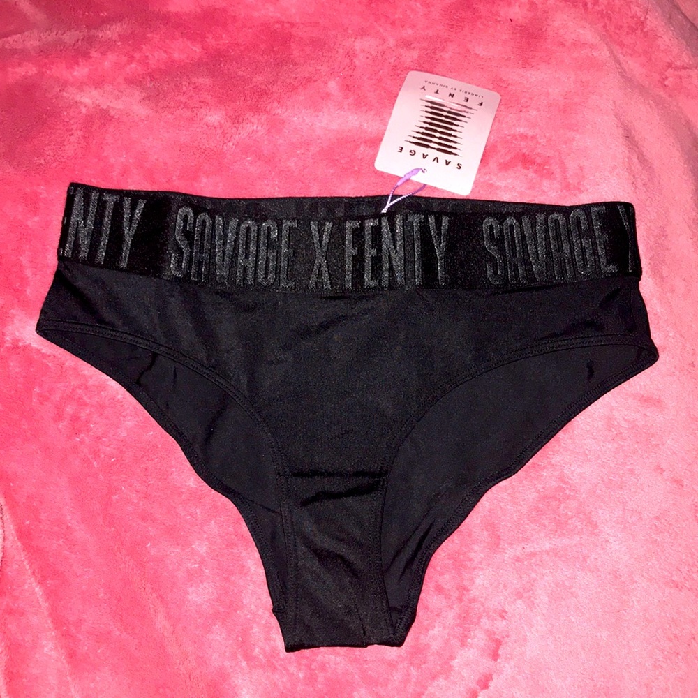 NWT Savage X Fenty High Leg Cheeky Undies with Logo Band